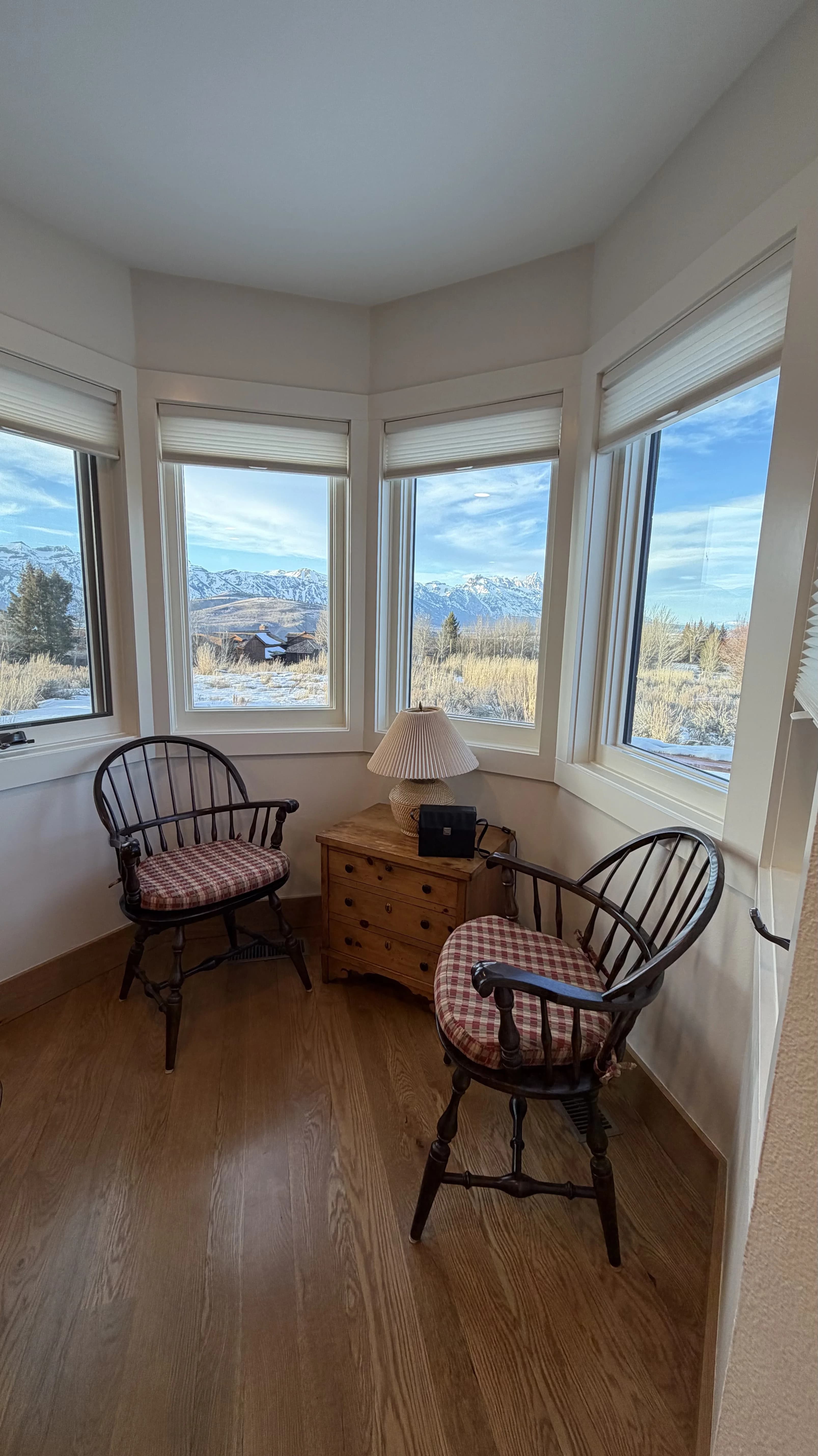 Dining room with mountain views - Spring Creek Ranch Jackson Hole