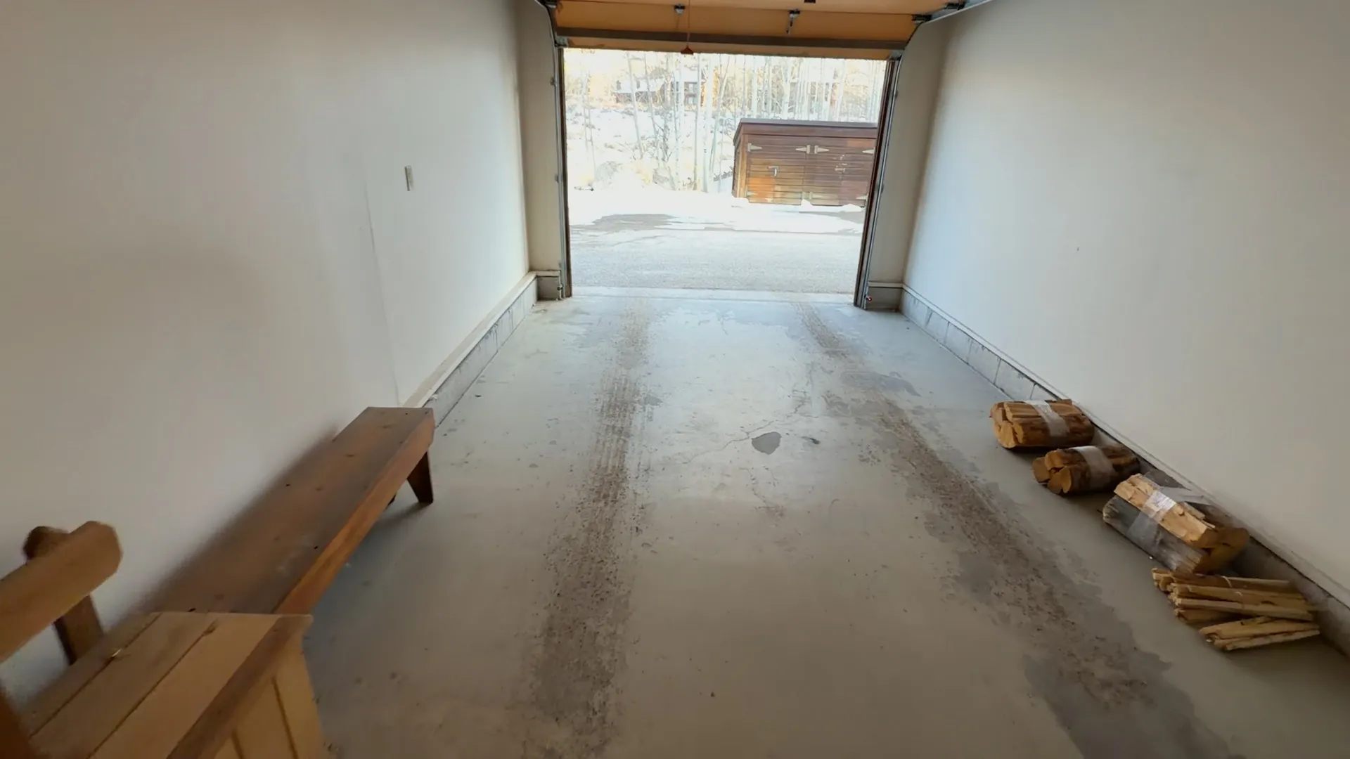 Heated 1-car garage with firewood storage - Spring Creek Ranch vacation rental Jackson Hole